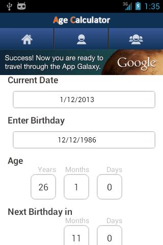 Age Birthday Calculator FB