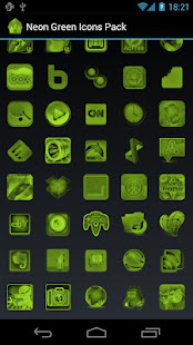 Neon Green Icons Pack - ADW GO(圖3)-速報App