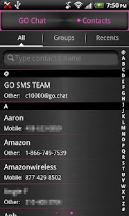 download GO SMS PRO Pink Theme free
