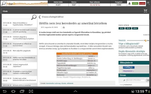 Portfolio Online Tőzsde Screenshots 4