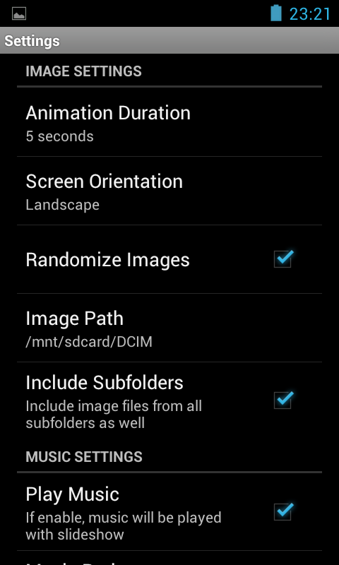 Musical Slideshow Premium Screen 2