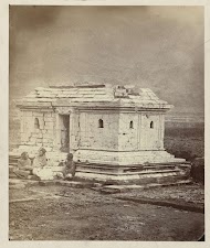 Candi Semar, general view with some villagers sitting at the entrance (east).
