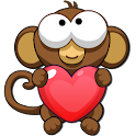 Bubble Monkey Valentine’s Day! logo