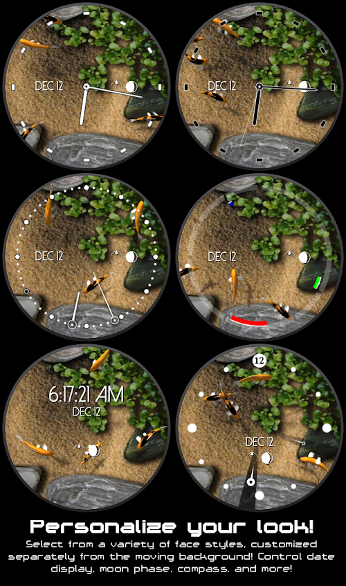 Android application Koi Watch Face screenshort