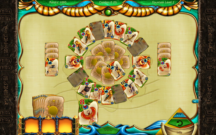 Solitaire Egypt (English) Screen 1