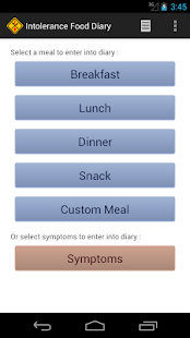 Intolerance Food Diary