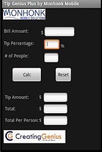 Free Download Tip Calculator Genius Plus APK