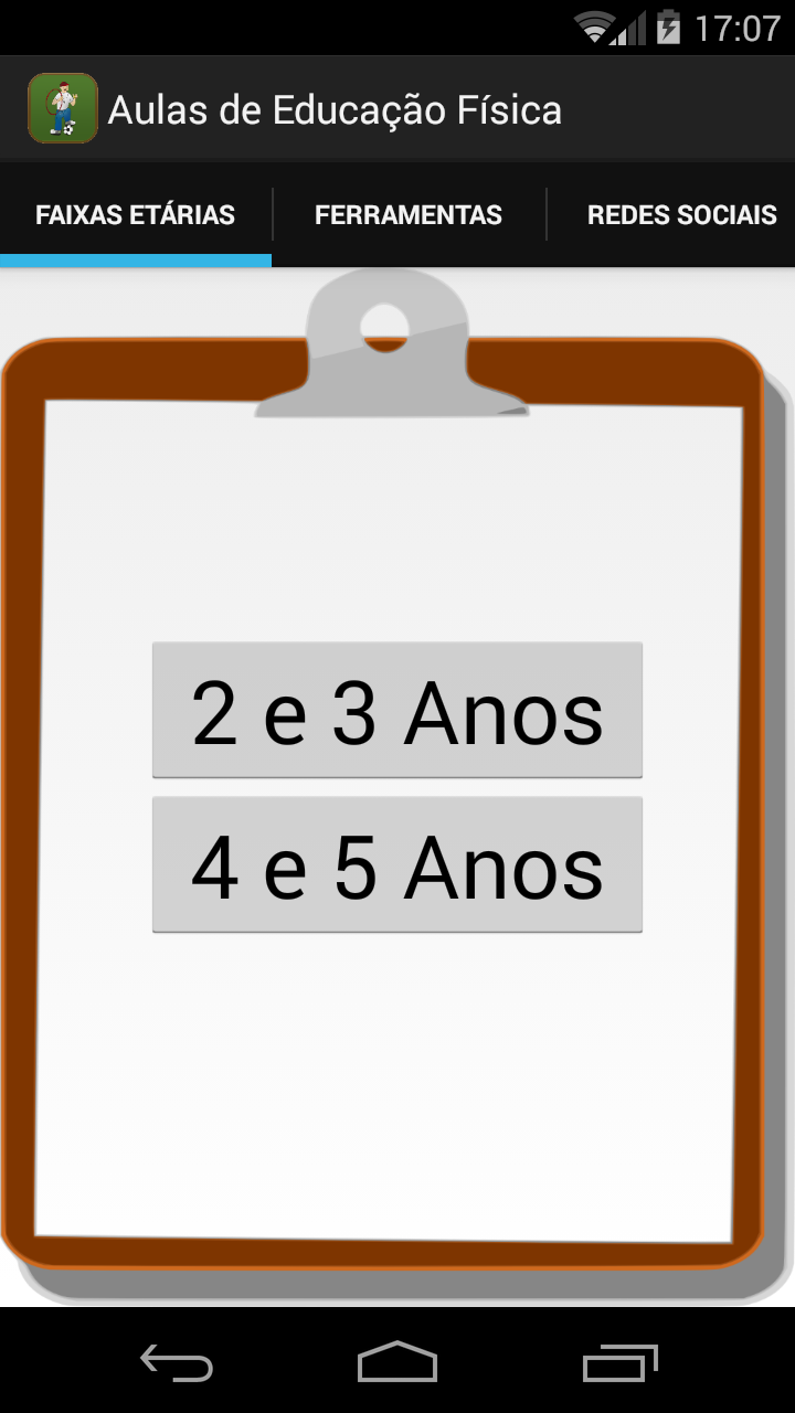 Aulas de E.F. Screen 1
