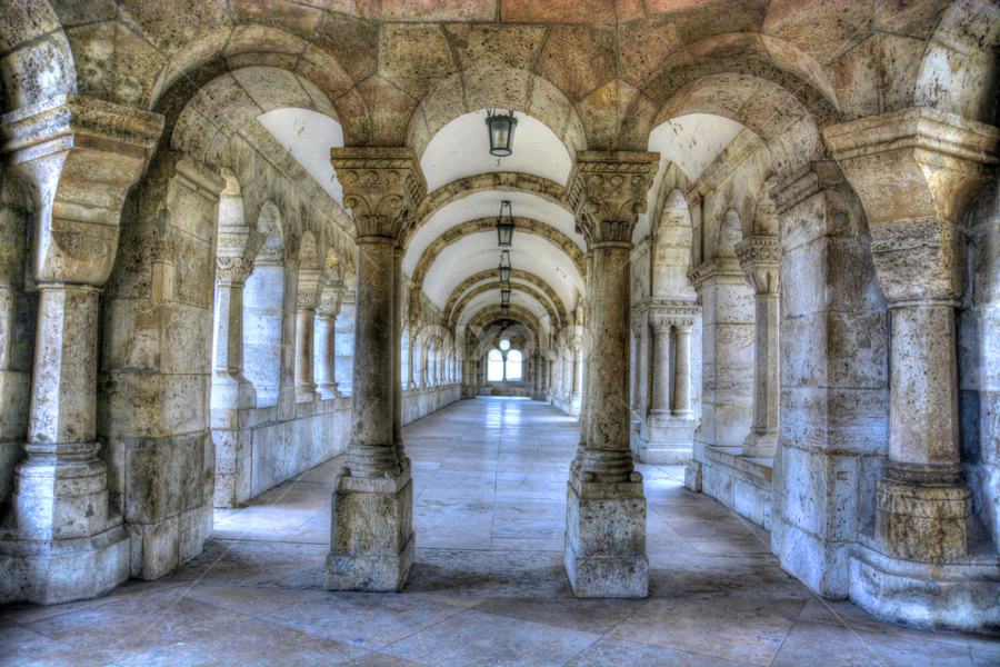 Castle of Buda interior hallways