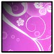 Pink animated floral vines