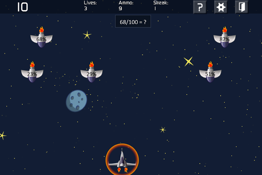 KS2 Maths Invaders Screen 3