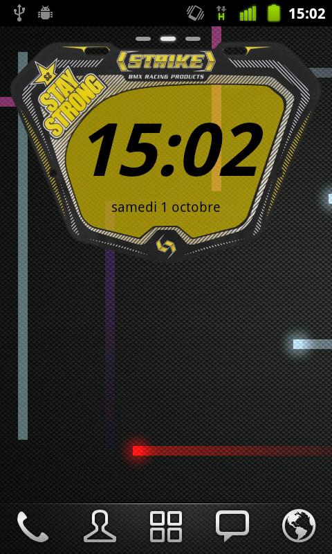 Android application Stay Strong Clock screenshort