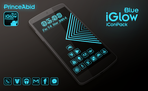 iGlow Blue Icon Pack