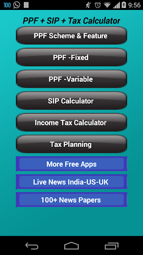 PPF + SIP + TAX CALCULATOR