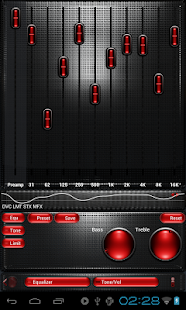 How to get Poweramp skin TITANIUM REDGRID 3.02 apk for bluestacks