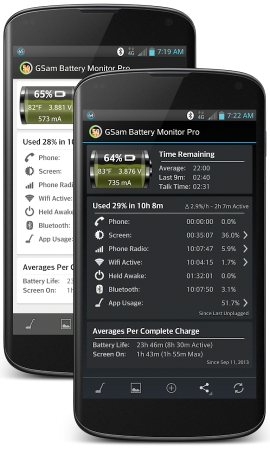 GSam Battery Monitor Pro - screenshot