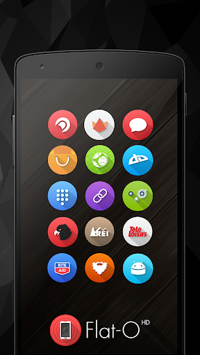 【免費個人化App】Flat-O Icon Pack-APP點子