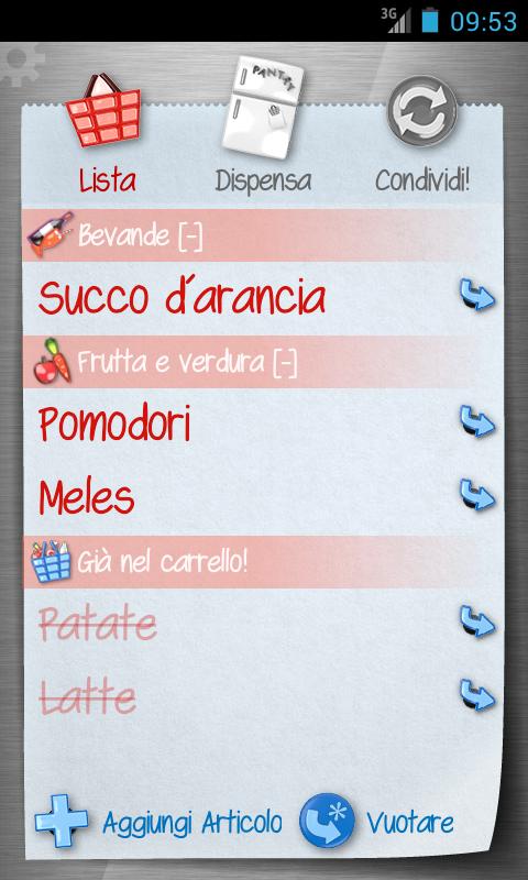 Android application Shopping List - ListOn Free screenshort