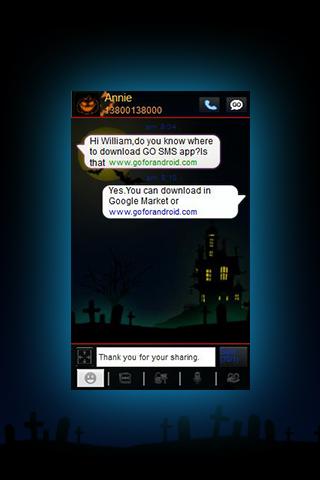 GO SMS Pro Halloween Theme