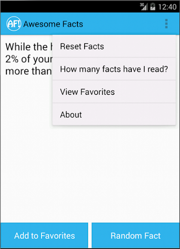 【免費娛樂App】Awesome Facts-APP點子