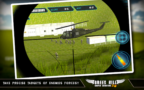 Green Hill Sniper Shooting 3D