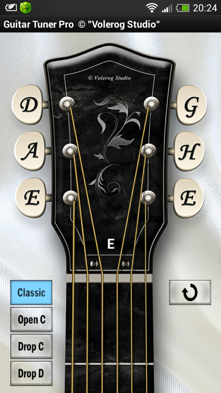 Tuning Your Guitar Pro (Tuner) Screen 2