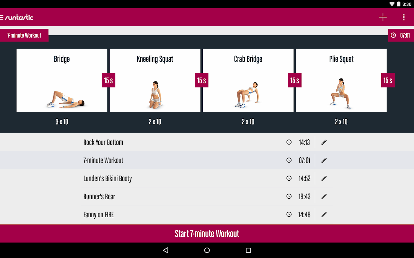    Runtastic Butt Trainer Workout- screenshot  