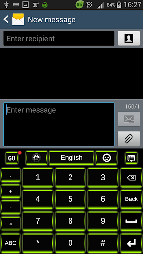 【免費個人化App】GO键盘绿色霓虹灯HD-APP點子