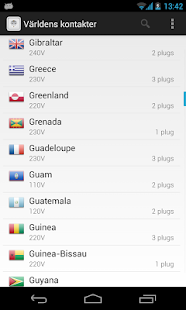 Android application Plugs of the World screenshot