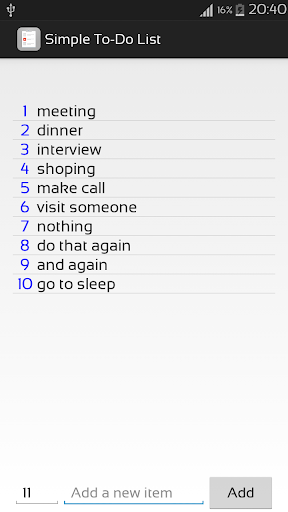 Simple To-Do-List