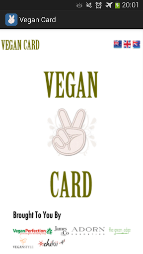 My Vegan Card