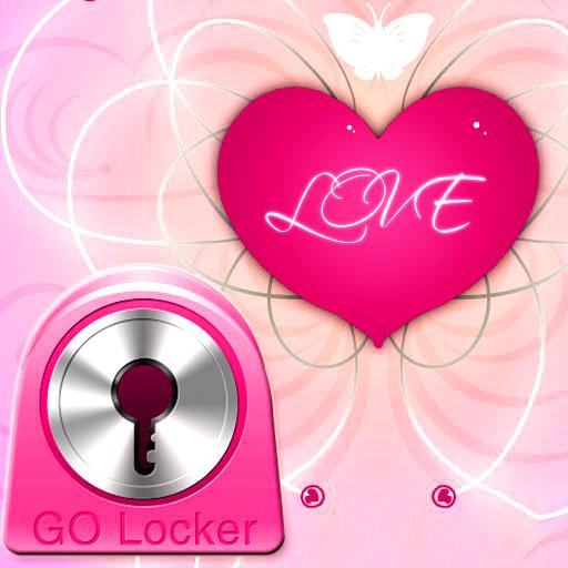 GO Locker Theme Pink 儲物櫃主題粉紅心 個人化 App LOGO-APP開箱王