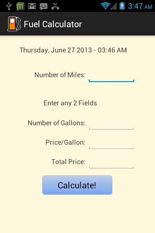 Fuel Calculator