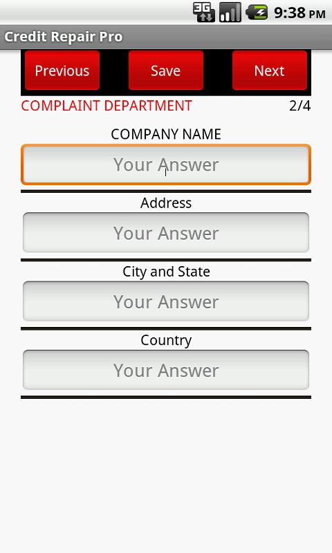Credit Repair Pro Screen 3