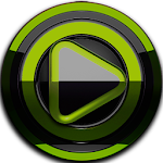 Poweramp skin Black Lime v3.10