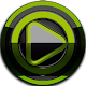 Poweramp skin Black Lime v3.10