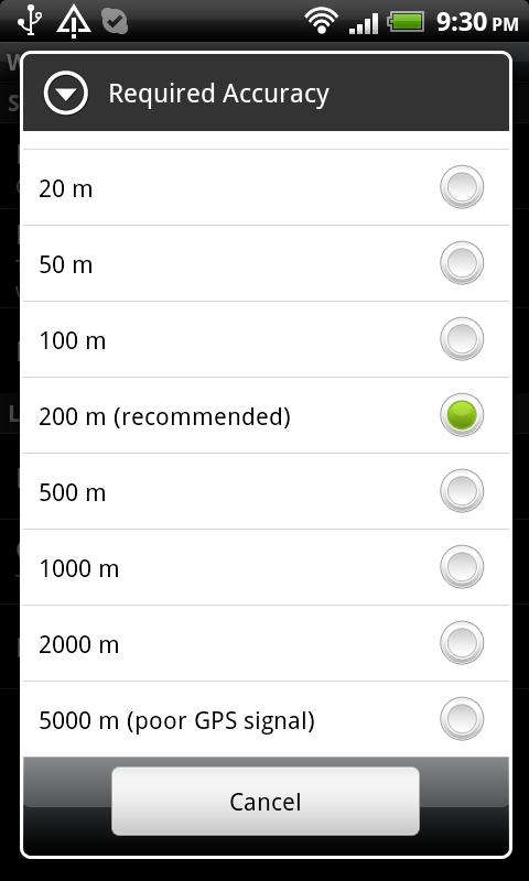Im Here! (SMS location) Screen 3