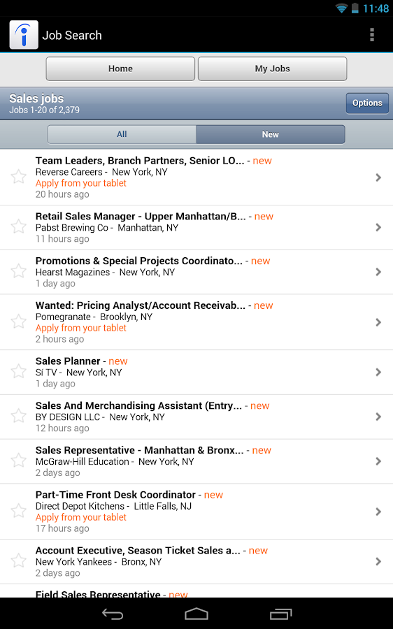 Job Search - screenshot