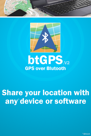 Android application Bluetooth GPS License screenshort