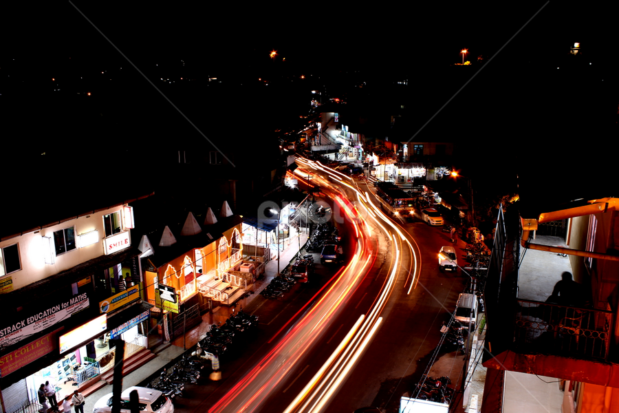 BUSY ROAD by Tarunjyoti Tewari - City,  Street & Park Street Scenes