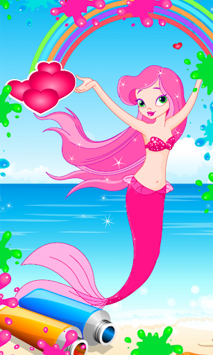 【免費休閒App】Mermaid Kids Coloring-APP點子