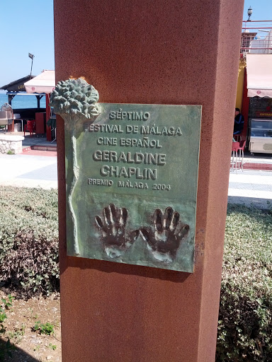 Placa Geraldine Chaplin
