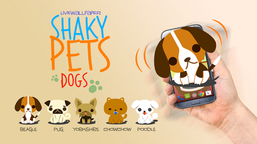 Shaky Pets Dogs Live Wallpaper