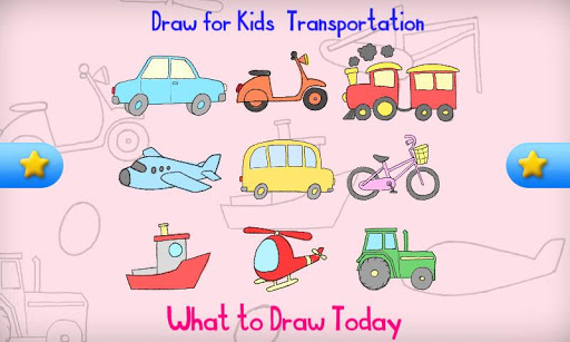 【免費教育App】Draw for Kids, Transportation-APP點子