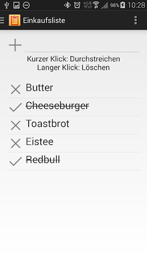 Shoppinglist SYNC