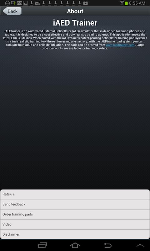 iAEDtrainer Screen 3