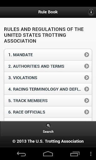 U.S. Trotting Rule Book