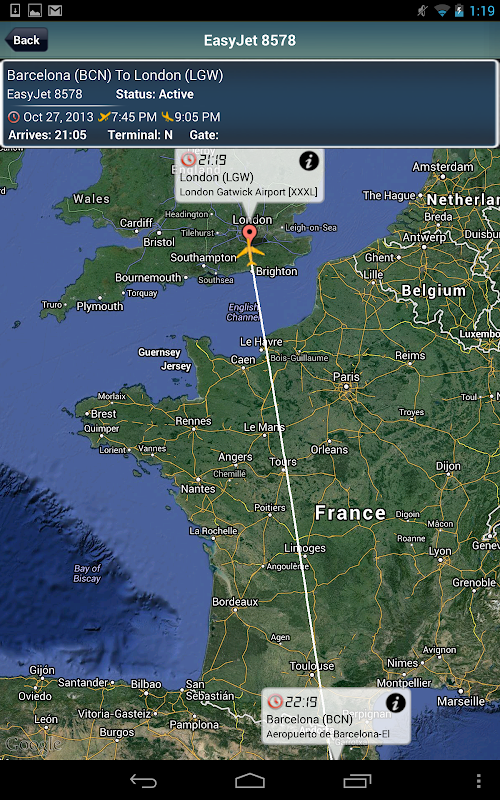 Android application Leeds Airport + Flight Tracker screenshort