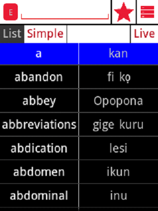 English Yoruba Dictionary