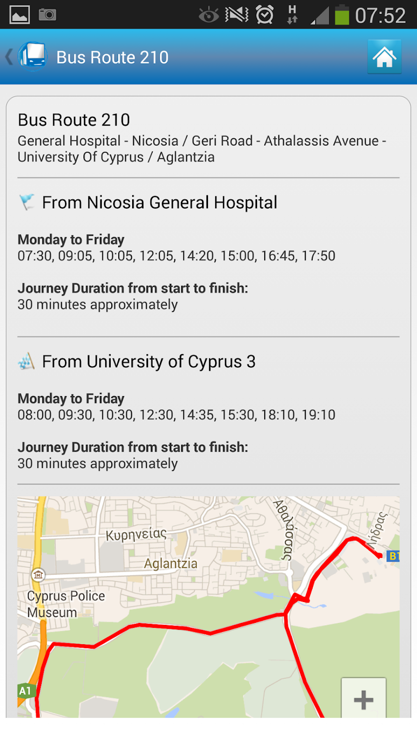 Cyprus By Bus Screen 3